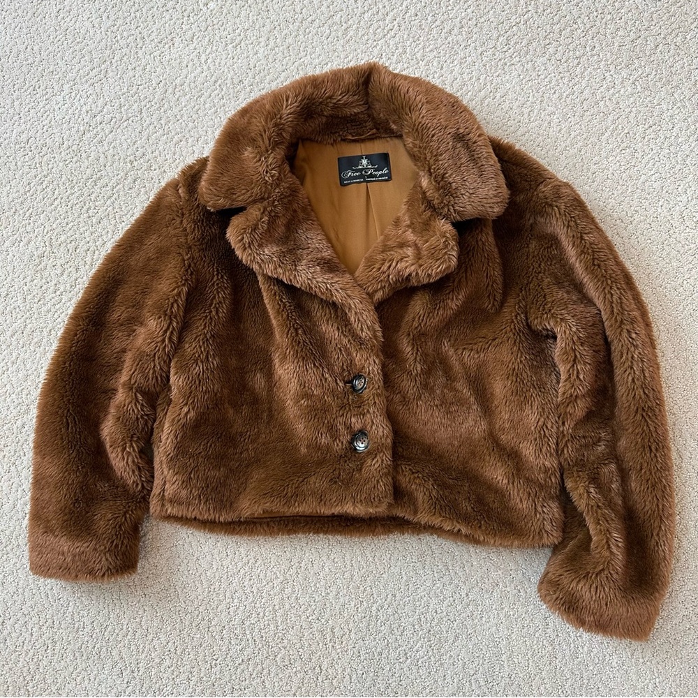 Free People Faux Fur Coat